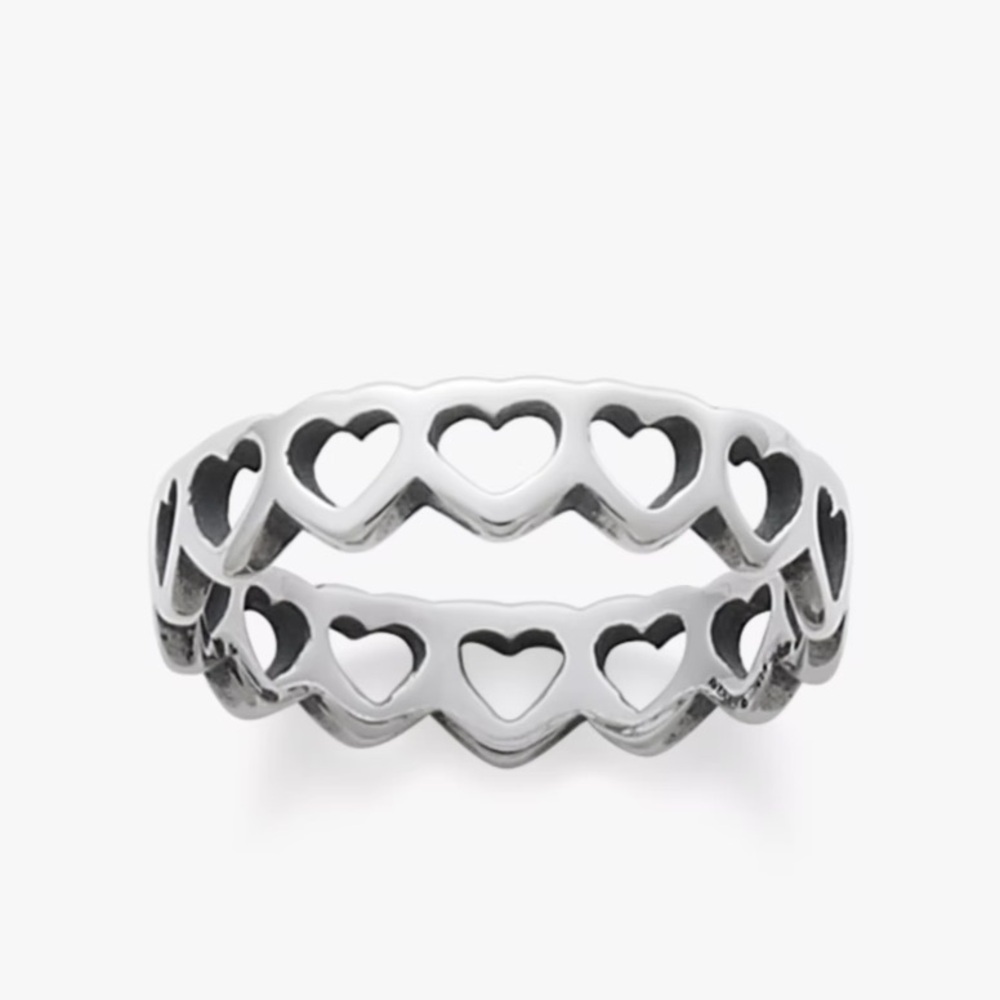 James Avery Tiny Hearts band size 4.5